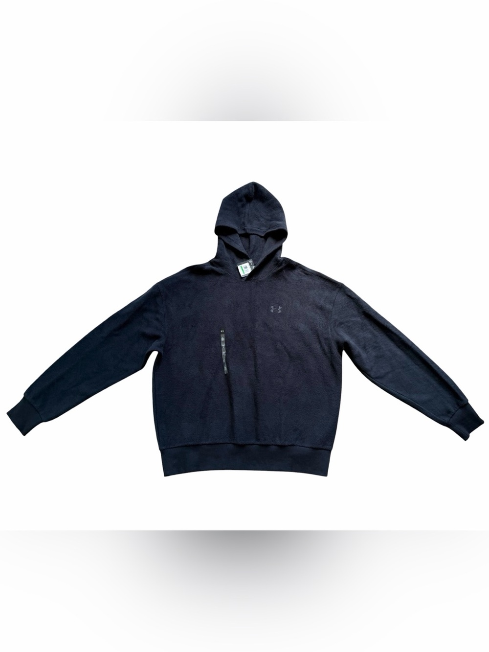 Under Armour Men’s Icon Rev Terry Hoodie Sweatshirt Large Black Pullover NWT